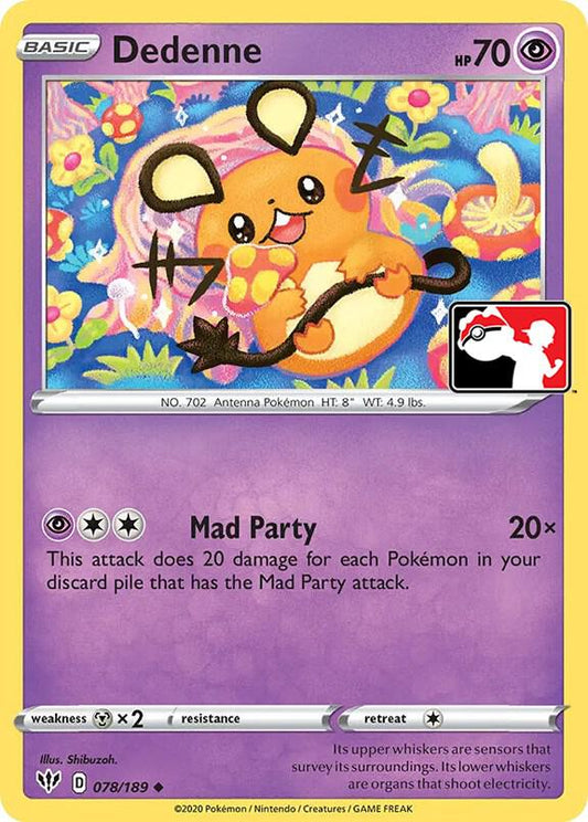 Dedenne - 078/189 Uncommon Prize Pack Series Cards