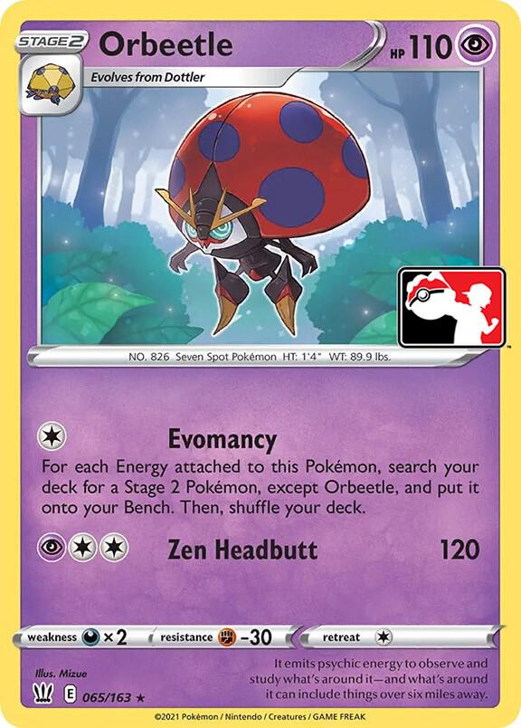 Orbeetle - 065/163 065/163 Rare Prize Pack Series Cards Pokémon card