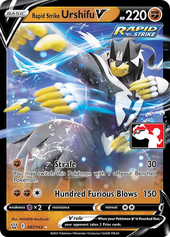 Rapid Strike Urshifu V - 087/163 087/163 Ultra Rare Prize Pack Series Cards Pokémon card