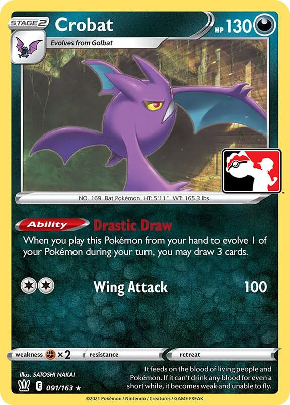 Crobat - 091/163 091/163 Rare Prize Pack Series Cards Pokémon card