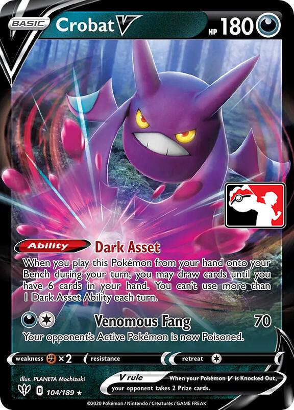 Crobat V - 104/189 Ultra Rare Prize Pack Series Cards