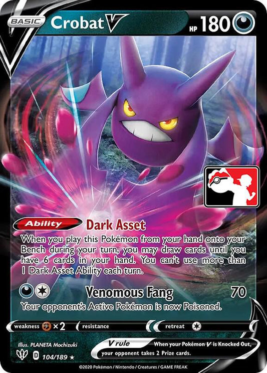 Crobat V - 104/189 Ultra Rare Prize Pack Series Cards