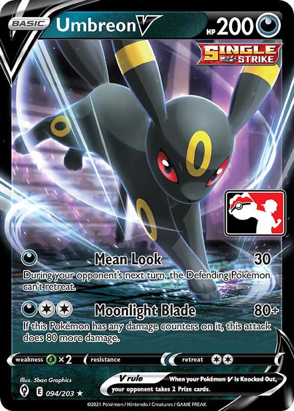 Umbreon V - 094/203 094/203 Ultra Rare Prize Pack Series Cards Pokémon card