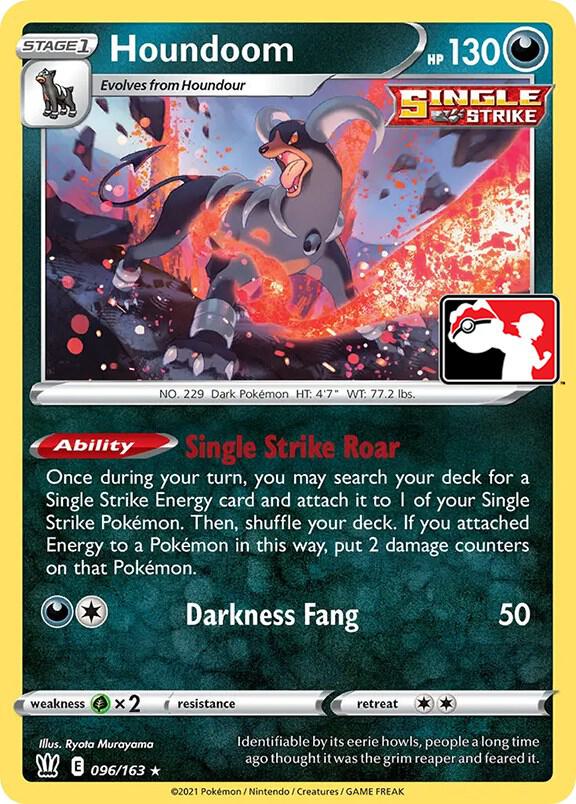 Houndoom - 096/163 096/163 Rare Prize Pack Series Cards Pokémon card