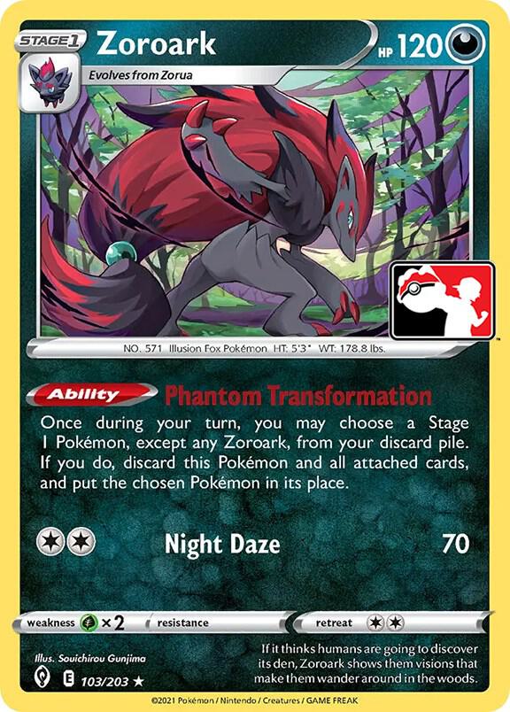 Zoroark - 103/203 103/203 Rare Prize Pack Series Cards Pokémon card