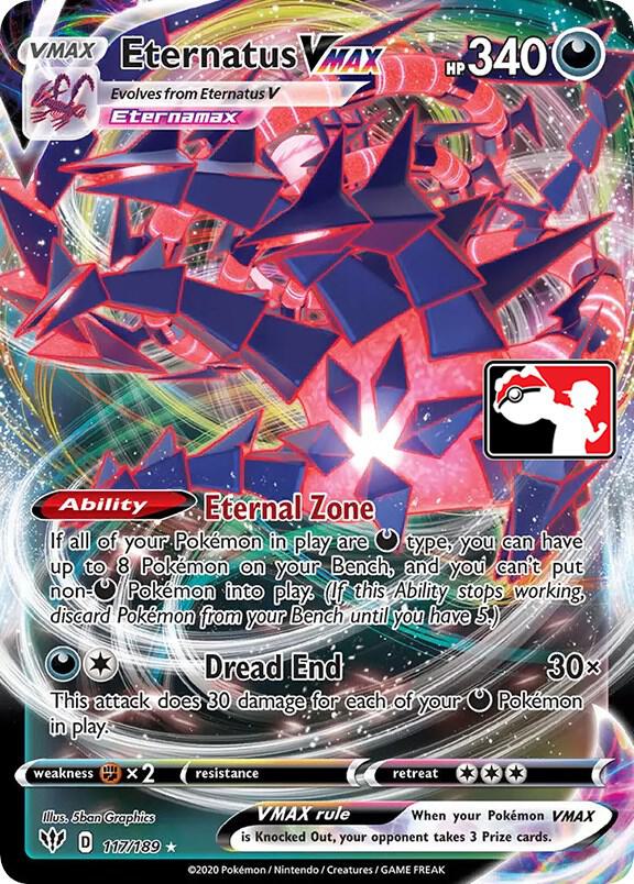 Eternatus VMAX - 117/189 117/189 Ultra Rare Prize Pack Series Cards Pokémon card