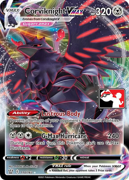 Corviknight VMAX - 110/163 Ultra Rare Prize Pack Series Cards