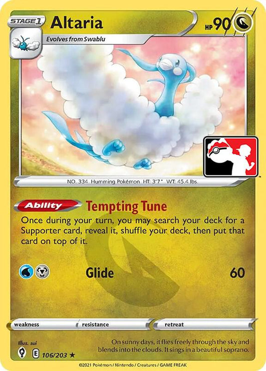 Altaria - 106/203 Rare Prize Pack Series Cards