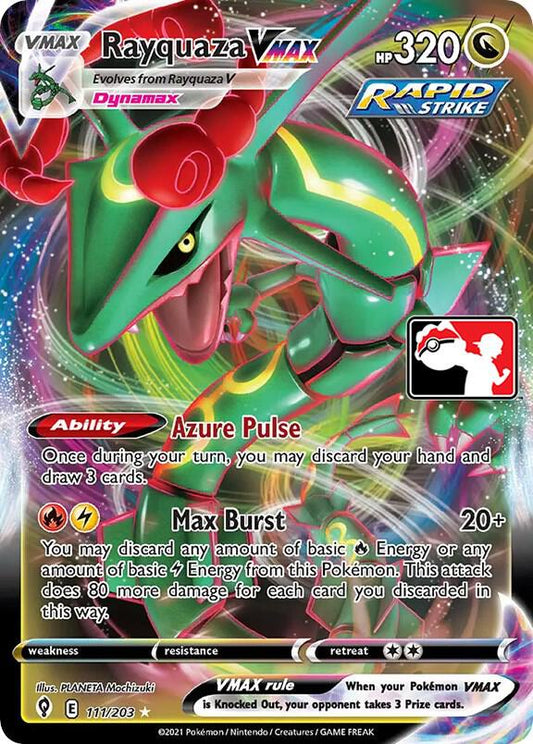 Rayquaza VMAX - 111/203 Ultra Rare Prize Pack Series Cards