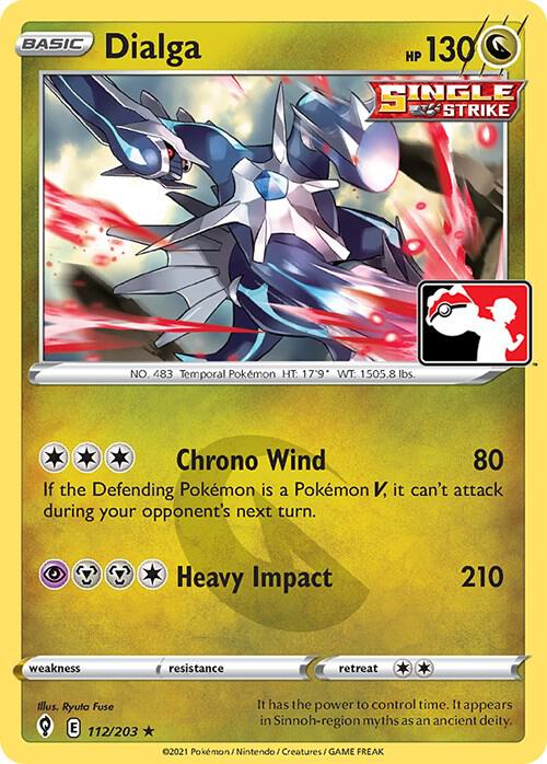 Dialga - 112/203 Rare Prize Pack Series Cards