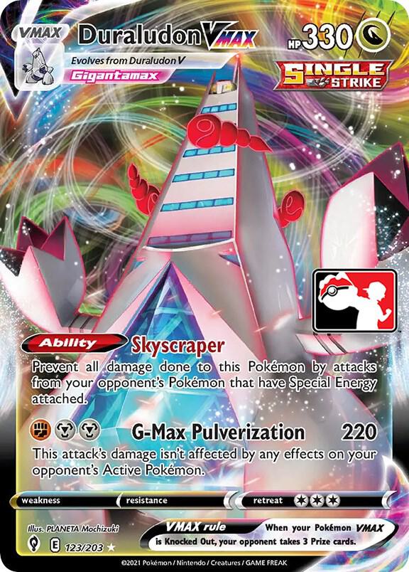 Duraludon VMAX - 123/203 Ultra Rare Prize Pack Series Cards