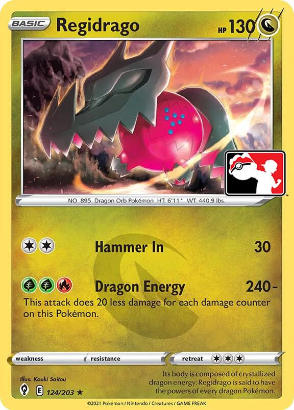 Regidrago - 124/203 Rare Prize Pack Series Cards