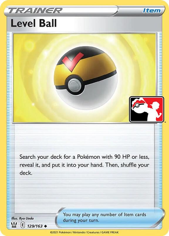 Level Ball - 129/163 129/163 Uncommon Prize Pack Series Cards Pokémon card