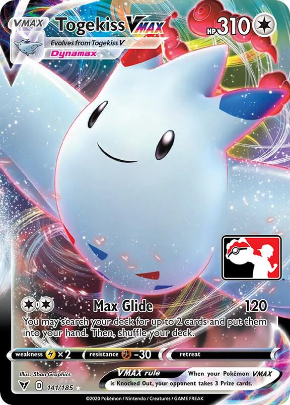 Togekiss VMAX - 141/185 141/185 Ultra Rare Prize Pack Series Cards Pokémon card