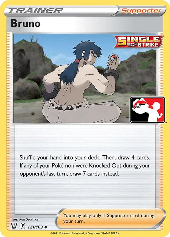 Bruno - 121/163 121/163 Uncommon Prize Pack Series Cards Pokémon card