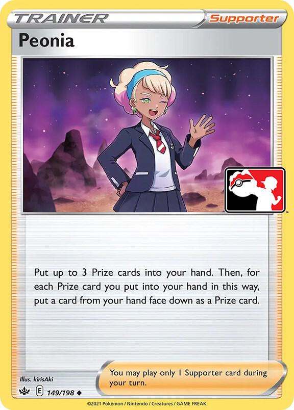 Peonia - 149/198 149/198 Uncommon Prize Pack Series Cards Pokémon card