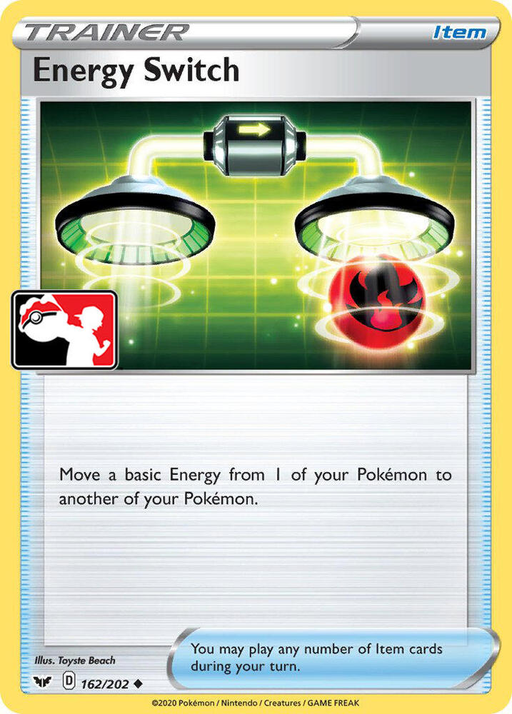 Energy Switch - 162/202 162/202 Uncommon Prize Pack Series Cards Pokémon card