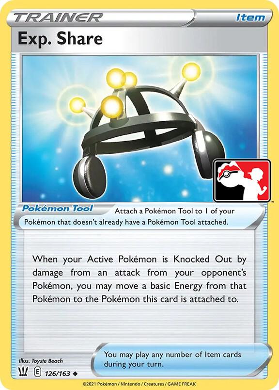 Exp. Share - 126/163 126/163 Uncommon Prize Pack Series Cards Pokémon card
