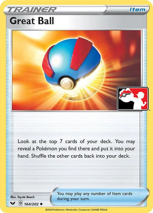Great Ball 164/202 Uncommon Prize Pack Series Cards Pokémon card