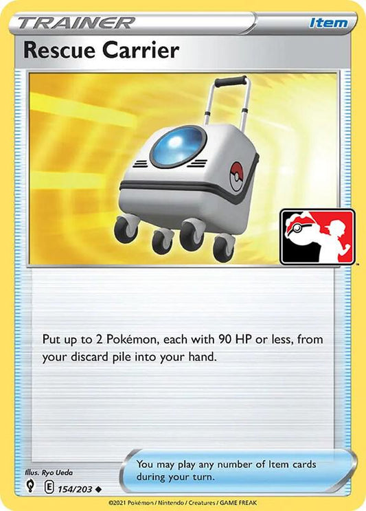 Rescue Carrier 154/203 Uncommon Prize Pack Series Cards Pokémon card