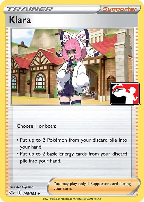 Klara - 145/198 145/198 Uncommon Prize Pack Series Cards Pokémon card