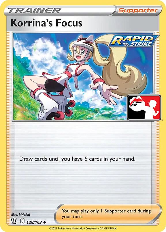 Korrina's Focus - 128/163 128/163 Uncommon Prize Pack Series Cards Pokémon card