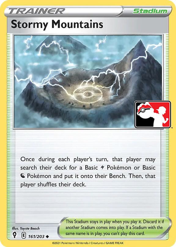 Stormy Mountains - 161/203 161/203 Uncommon Prize Pack Series Cards Pokémon card