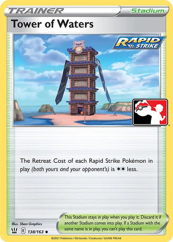 Tower of Waters - 138/163 138/163 Uncommon Prize Pack Series Cards Pokémon card