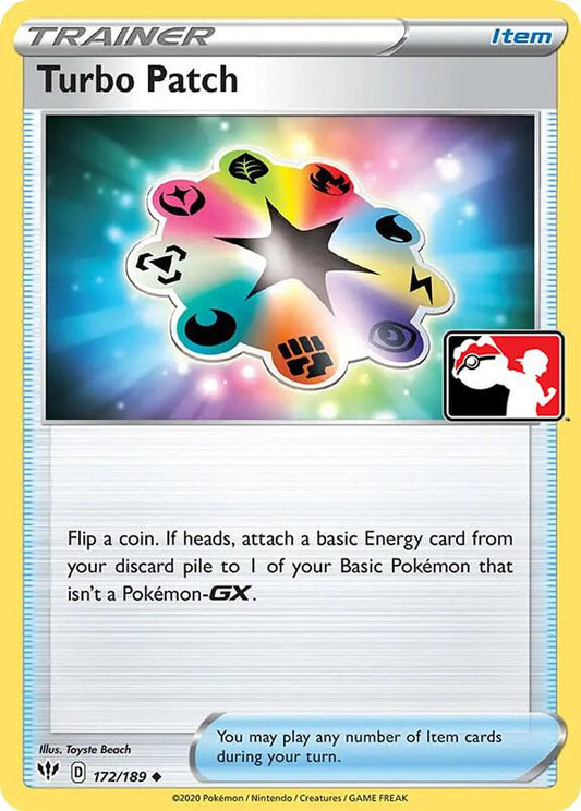 Turbo Patch 172/189 Uncommon Prize Pack Series Cards Pokémon card