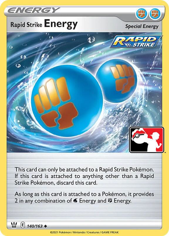 Rapid Strike Energy - 140/163 140/163 Uncommon Prize Pack Series Cards Pokémon card