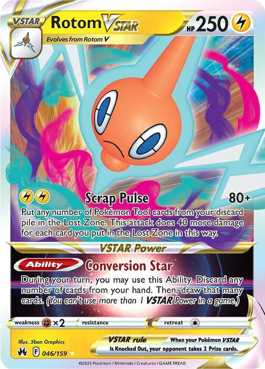 Rotom VSTAR - 046/159 Ultra Rare Crown Zenith
