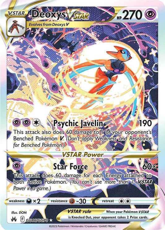 Deoxys VSTAR GG46/GG70 Ultra Rare Galarian Gallery Pokémon card