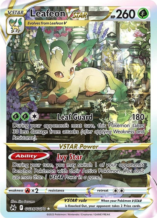 Leafeon VSTAR GG35/GG70 Ultra Rare Galarian Gallery Pokémon card