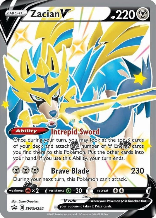 Zacian V (Shiny) - SWSH292 SWSH292 Promo Sword & Shield Promo Cards Pokémon card