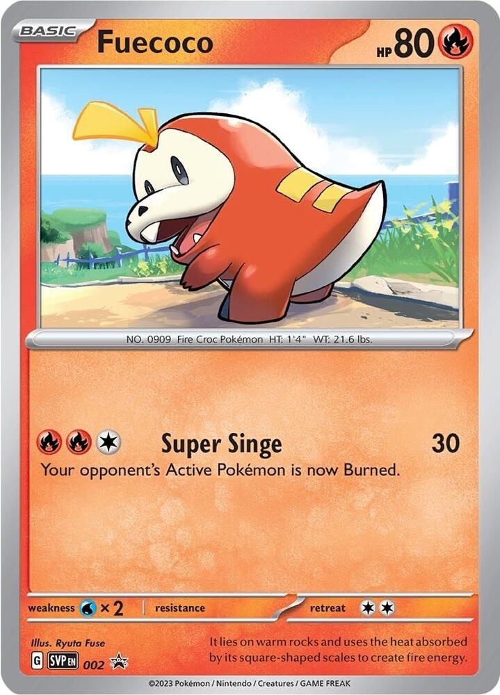 Fuecoco - 002 002 Promo Scarlet & Violet Promo Cards Pokémon card