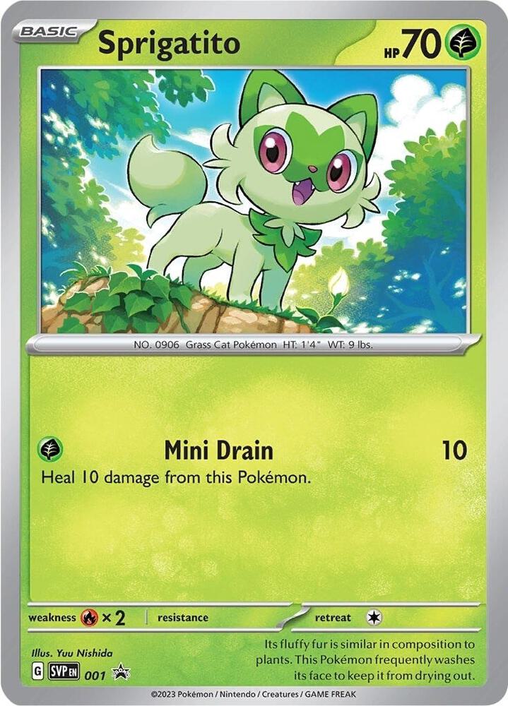 Sprigatito - 001 001 Promo Scarlet & Violet Promo Cards Pokémon card