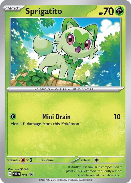 Sprigatito - 001 001 Promo Scarlet & Violet Promo Cards Pokémon card