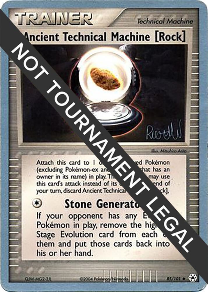 Ancient Technical Machine [Rock] - 2004 (Reed Weichler) 85/101 Uncommon World Championship Decks Pokémon card