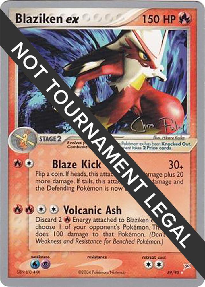 Blaziken ex - 2004 (Chris Fulop) 89/95 Ultra Rare World Championship Decks Pokémon card