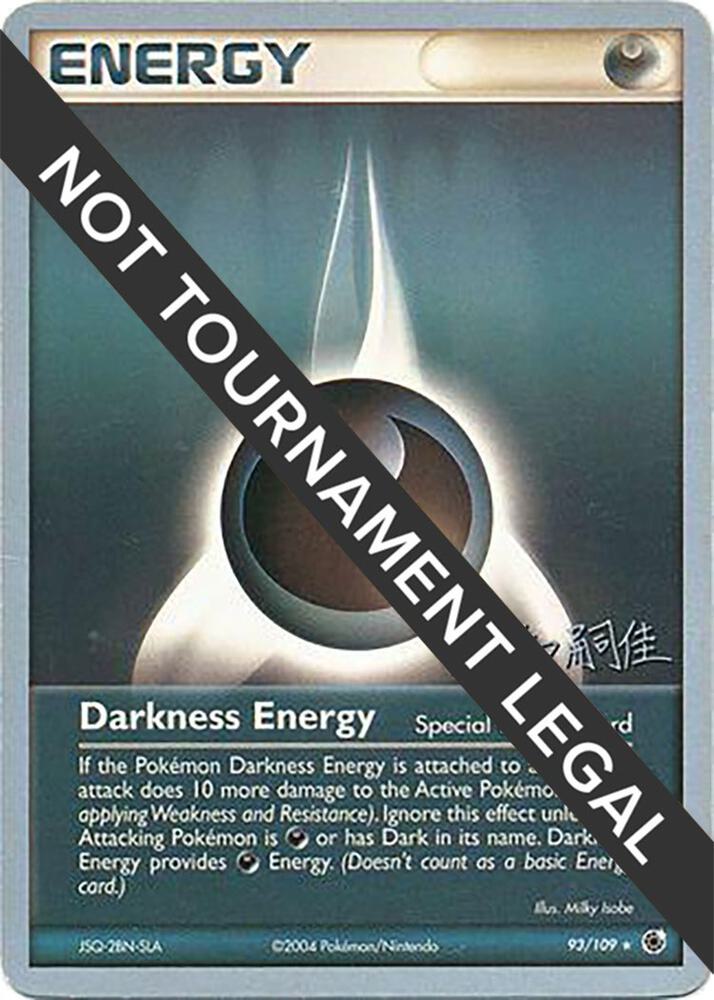 Darkness Energy - 2004 (Tsuguyoshi Yamato) 93/109 Rare World Championship Decks Pokémon card