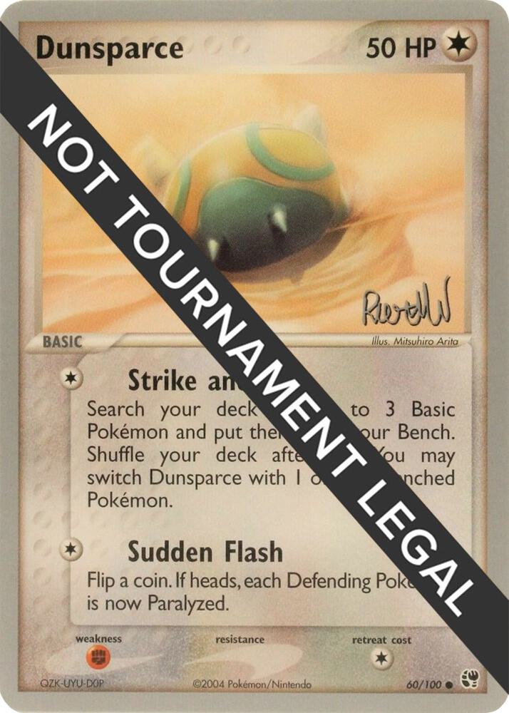 Dunsparce - 2004 (Reed Weichler) 60/100 Common World Championship Decks Pokémon card