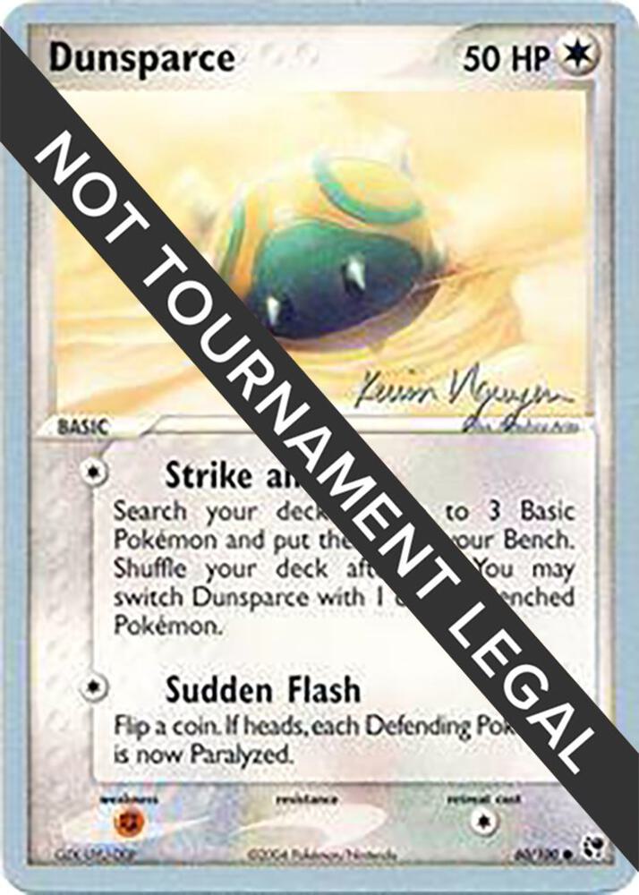 Dunsparce - 2004 (Kevin Nguyen) - 60/100 Common World Championship Decks