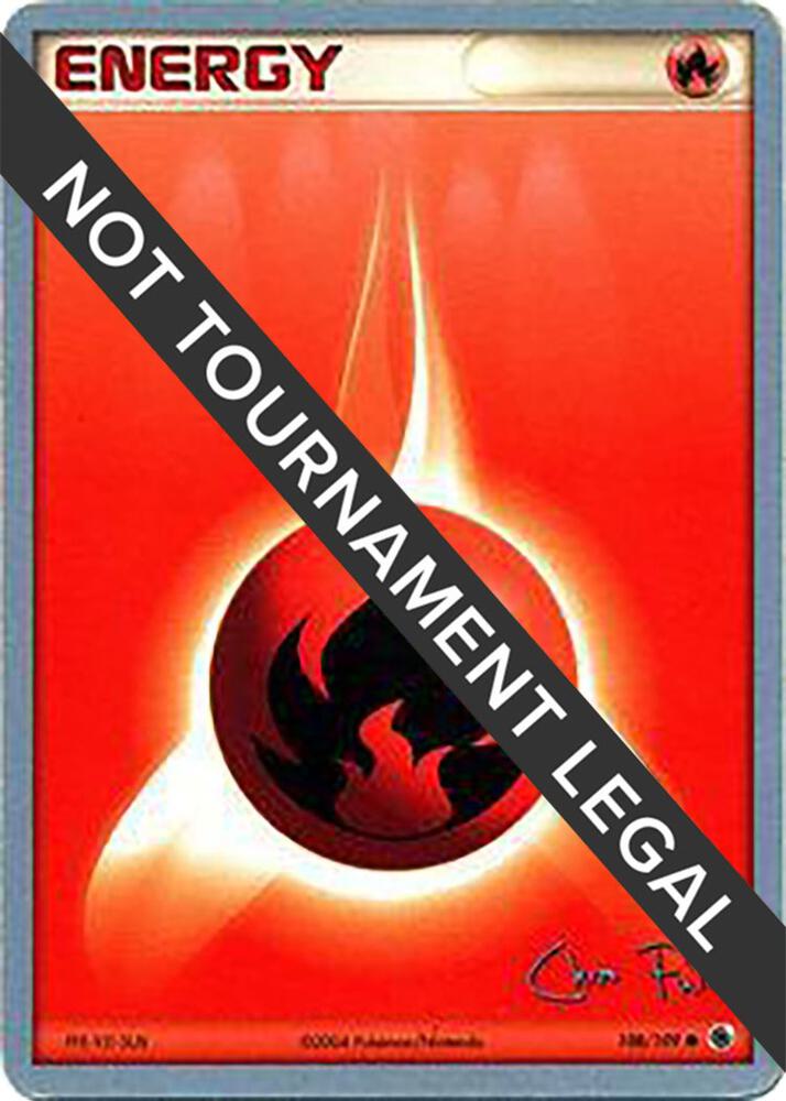 Fire Energy - 2004 (Chris Fulop) 108/109 Common World Championship Decks Pokémon card