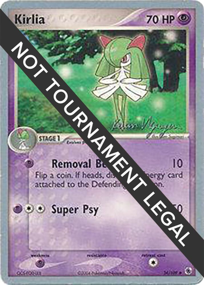 Kirlia - 2004 (Kevin Nguyen) 34/109 Uncommon World Championship Decks Pokémon card