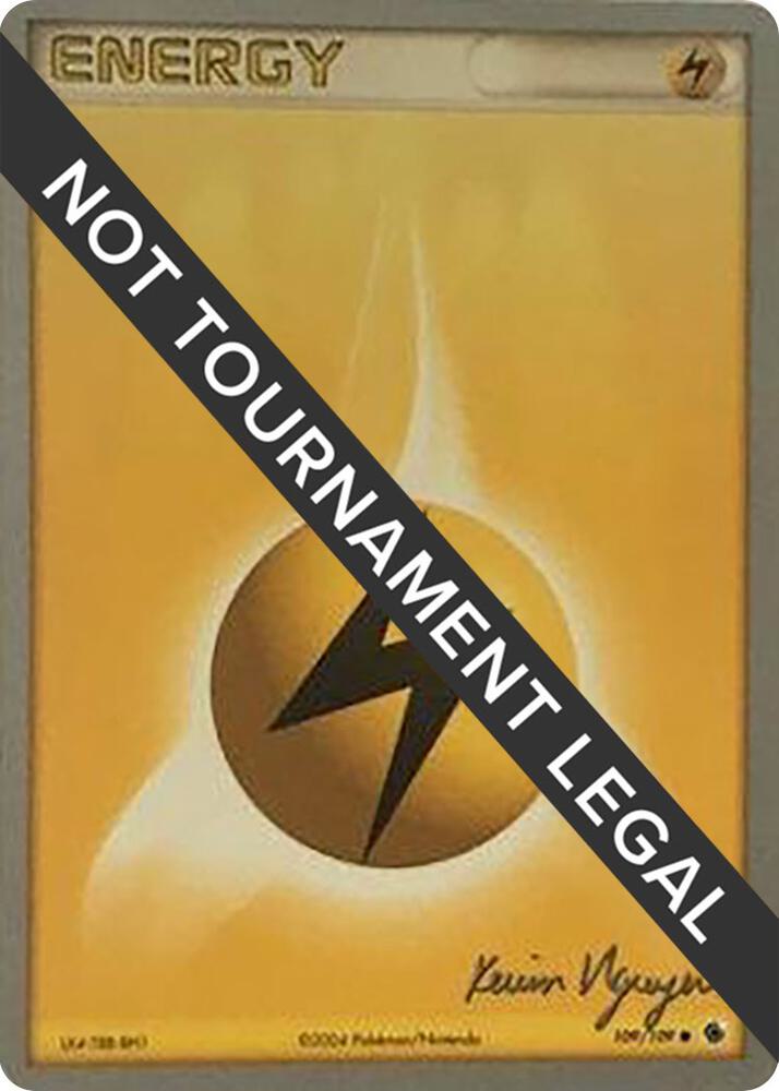 Lightning Energy - 2004 (Kevin Nguyen) 109/109 Common World Championship Decks Pokémon card