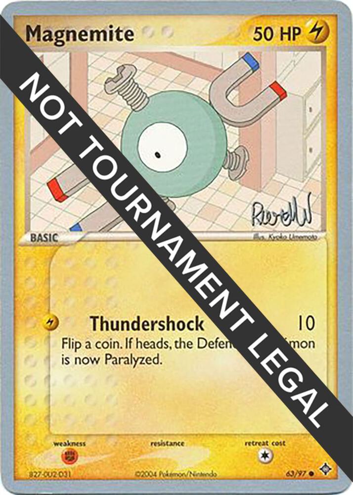 Magnemite - 2004 (Reed Weichler) 63/97 Common World Championship Decks Pokémon card