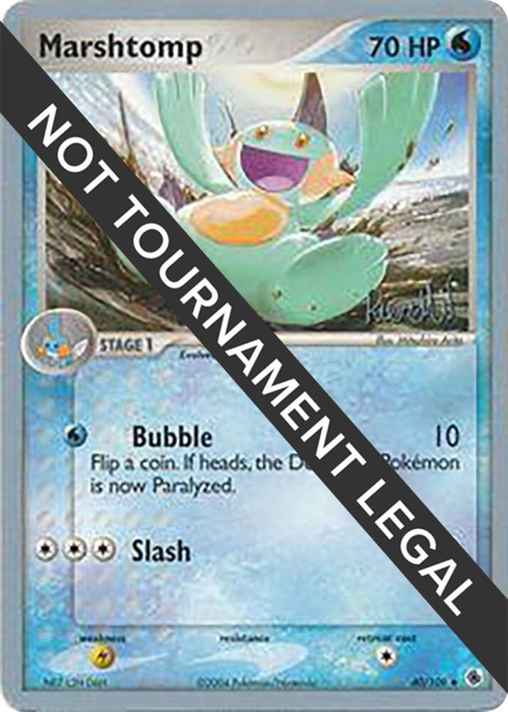 Marshtomp - 2004 (Reed Weichler) 40/109 Uncommon World Championship Decks Pokémon card