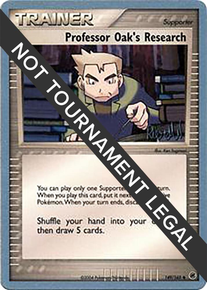 Professor Oak's Research - 2004 (Reed Weichler) 149/165 Uncommon World Championship Decks Pokémon card