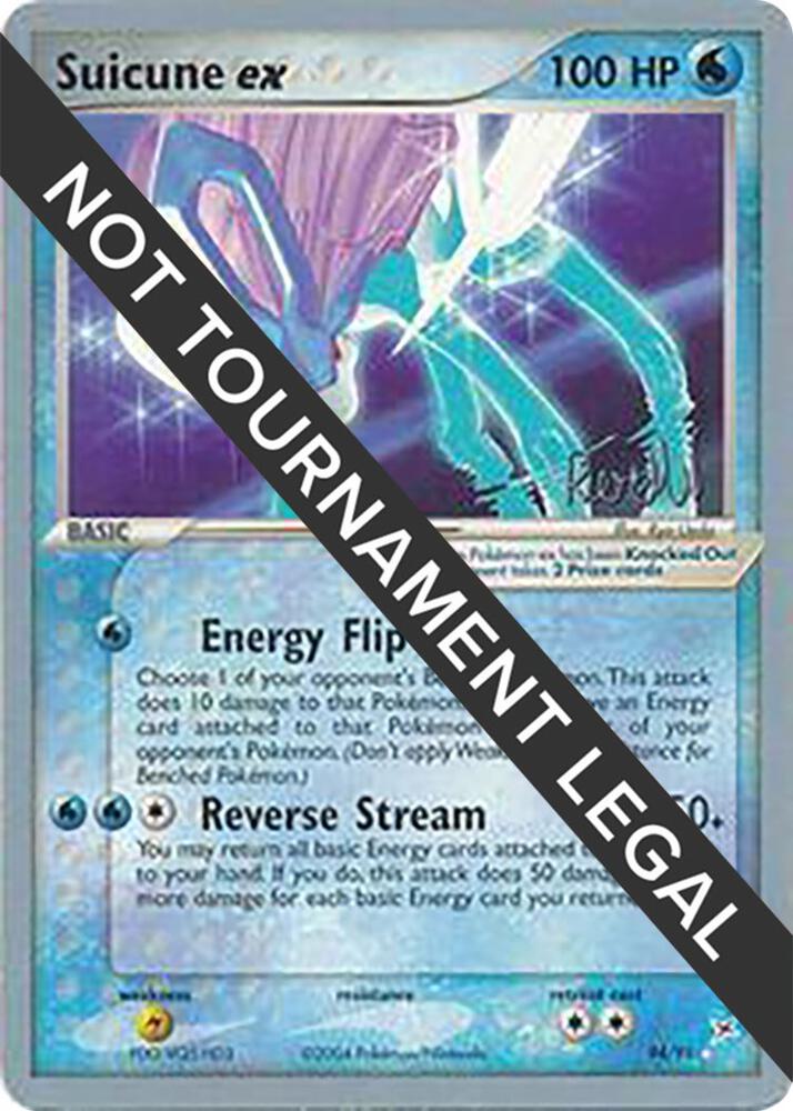 Suicune ex - 2004 (Reed Weichler) 94/95 Ultra Rare World Championship Decks Pokémon card