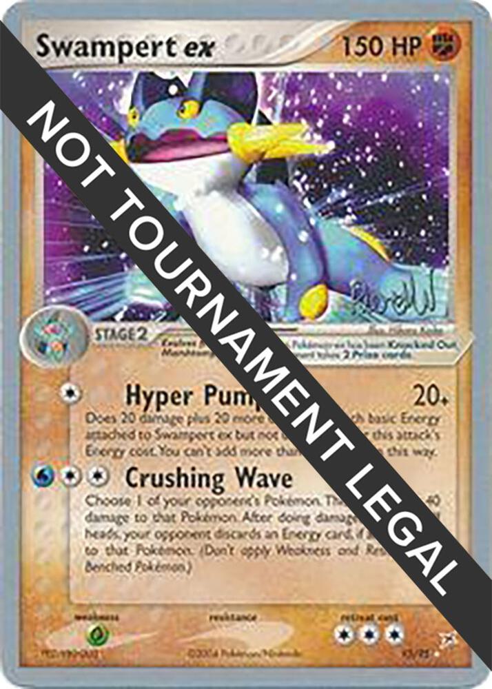 Swampert ex - 2004 (Reed Weichler) 95/95 Ultra Rare World Championship Decks Pokémon card